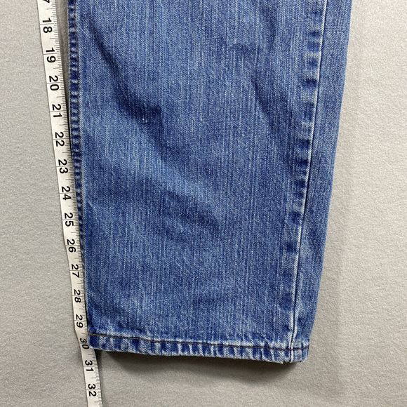 Harley Davidson Genuine Motorclothes Blue Straight Leg Jeans Mens Zip Size 40/30 - Picture 8 of 12